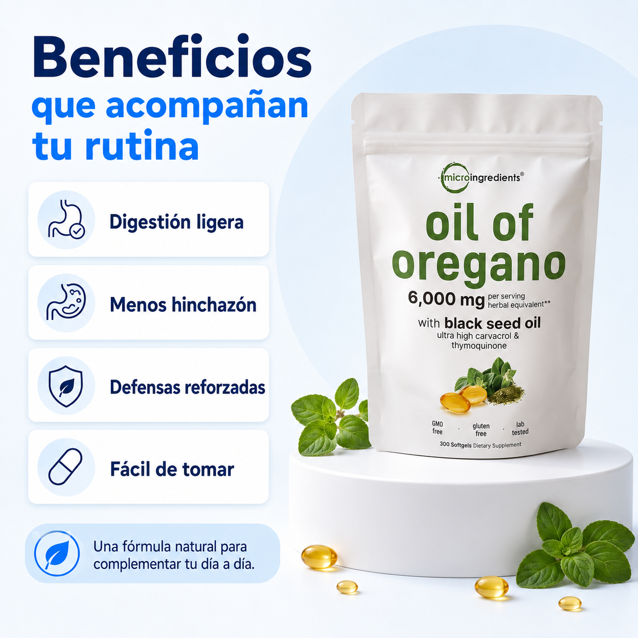 Óregano Vital® | Adiós a la Hinchazón y Peso