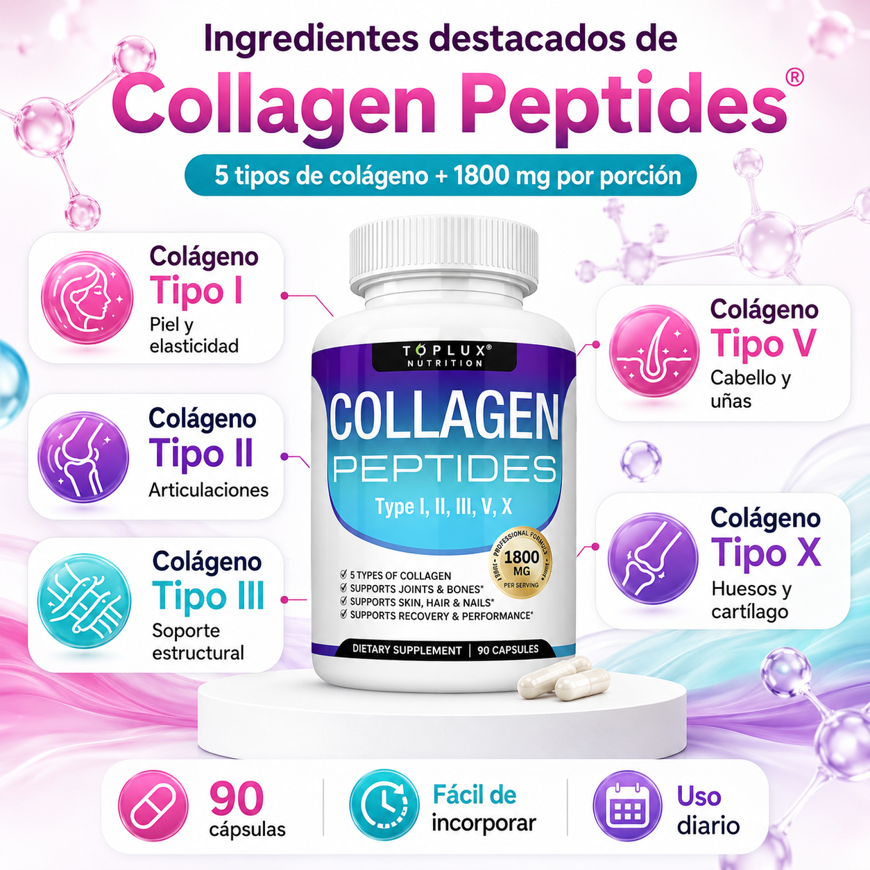 Collagen Peptides® | Colágeno Peptídico para piel, cabello y salud