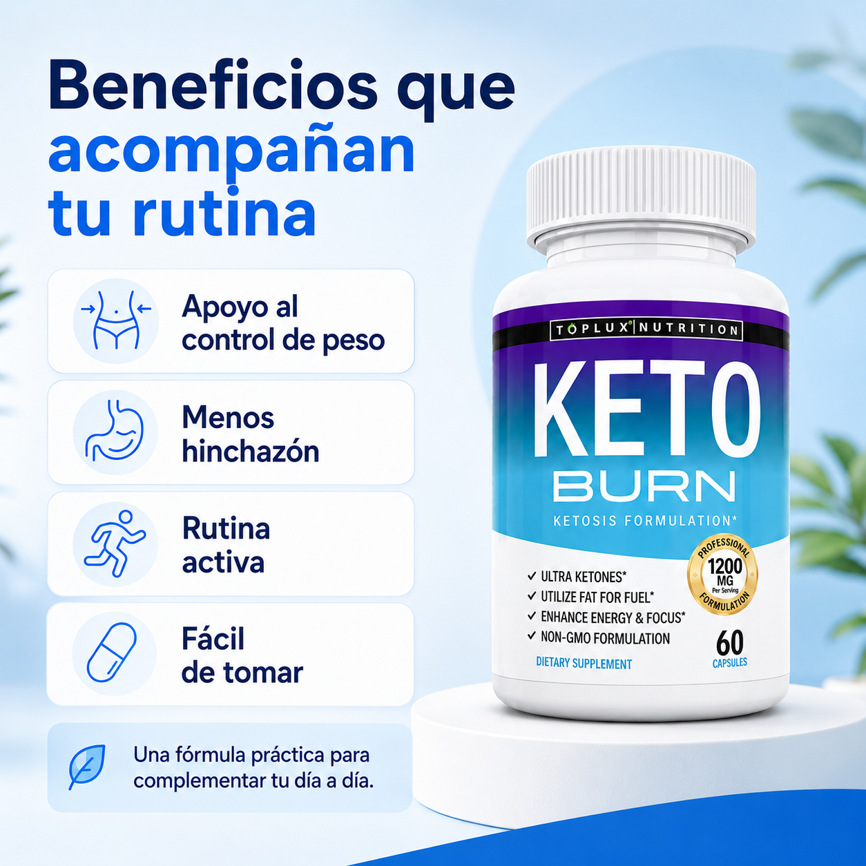 Keto Burn® | Apoyo para quemar grasa, energía y control de peso