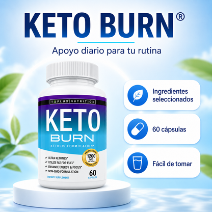 Keto Burn® | Apoyo para quemar grasa, energía y control de peso