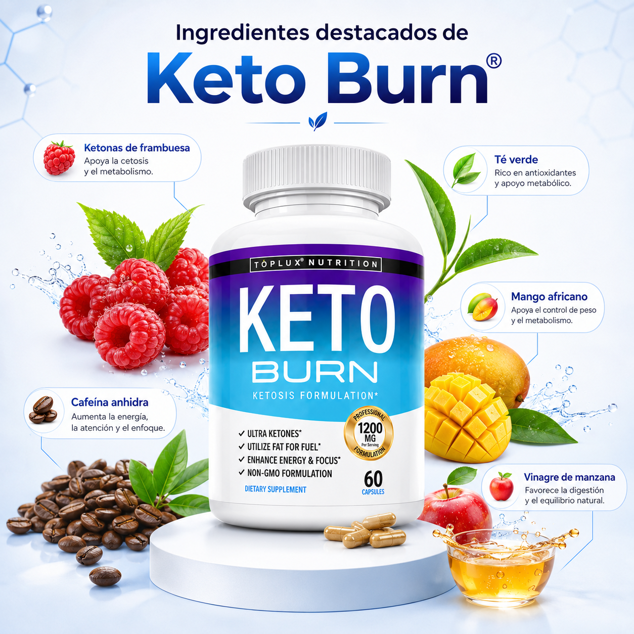 Keto Burn® | Apoyo para quemar grasa, energía y control de peso