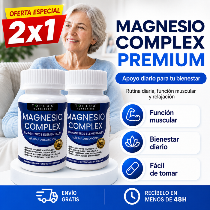 Magnesio Complex® | Duerme mejor, mejora salud, firmeza para huesos y articulaciones