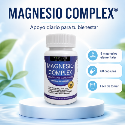 Magnesio Complex® | Duerme mejor, mejora salud, firmeza para huesos y articulaciones