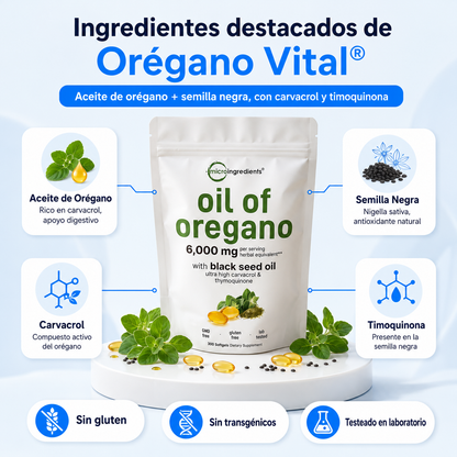 Óregano Vital® | Adiós a la Hinchazón y Peso